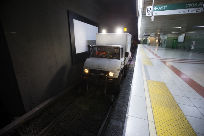 Ankaray'da seferler bitiyor, gece mesaisi başlıyor